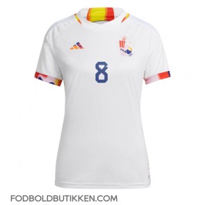 Belgien Youri Tielemans #8 Udebanetrøje Dame VM 2022 Kortærmet